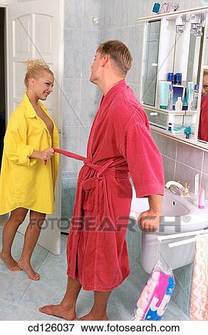 bathrobe, bathroom, attraction View Large Photo Image Stock Photo - bathrobe, bathroom, attraction. Fotosearch