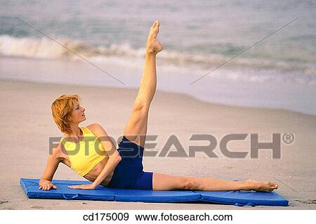 beach, calisthenics, coast, coastal View Large Photo Image Stock Photo - beach, calisthenics, coast, coastal. Fotosearch