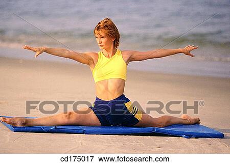 beach, calisthenics, coast, coastal View Large Photo Image Stock Photo - beach, calisthenics, coast, coastal. Fotosearch