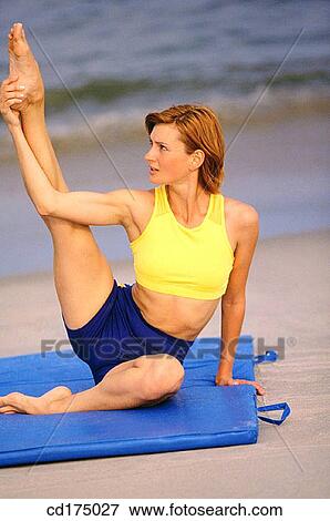 beach, calisthenics, coast, coastal View Large Photo Image Stock Photo - beach, calisthenics, coast, coastal. Fotosearch