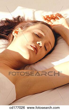 beauty, Beauty Care, bed, brunette, calm View Large Photo Image Stock Photograph - beauty, Beauty Care, bed, brunette, calm. Fotosearch