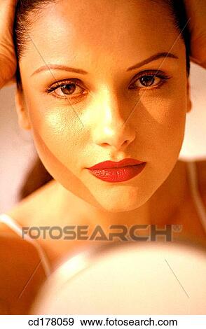 beauty, Beauty Care, brunette, Close-up View Large Photo Image Stock Photo - beauty, Beauty Care, brunette, Close-up. Fotosearch