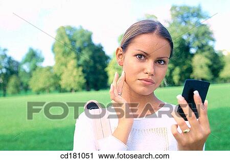 Beauty, Make up, Seriousness View Large Photo Image Stock Image - Beauty, Make up, Seriousness. Fotosearch