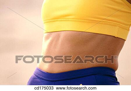 Stock Image - belly, blue, body, Body part. Fotosearch