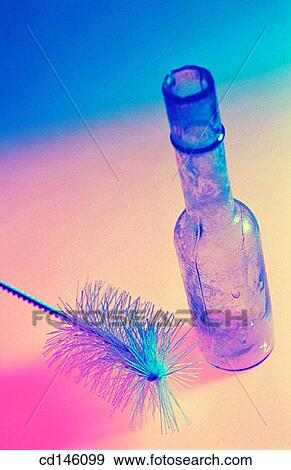 Bottle and bottle brush View Large Photo Image Stock Photo - Bottle and bottle brush. Fotosearch