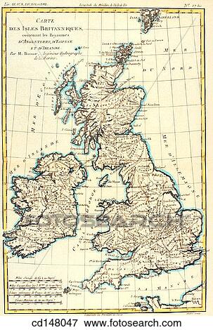 British Islands, 18th century map View Large Photo Image Stock Photo - British Islands, 18th century map. Fotosearch