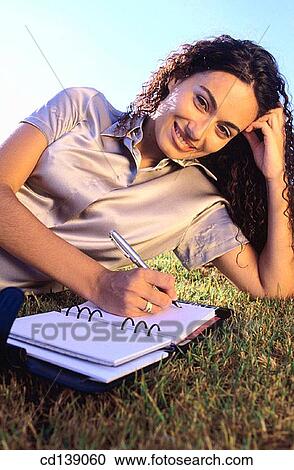 brunette, casual, carefree, agenda View Large Photo Image Stock Image - brunette, casual, carefree, agenda. Fotosearch