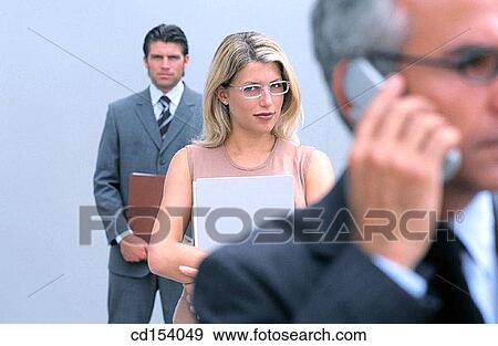 Stock Photo - Business, Mobile phone, Communication. Fotosearch
