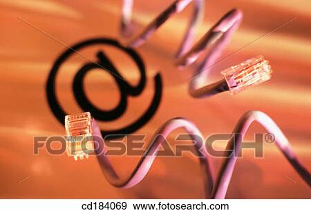 cable, communication, communicate, Close-up, at sign View Large Photo Image Stock Photo - cable, communication, communicate, Close-up, at sign. Fotosearch