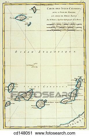 Canary Islands, 18th century map View Large Photo Image Stock Image - Canary Islands, 18th century map. Fotosearch