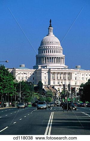 Capitol Building and Pennsylvania Avenue. Washington D. C. USA View Large Photo Image Stock Photo - Capitol Building and Pennsylvania Avenue. Washington D. C. USA. Fotosearch