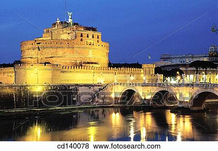 Castel Sant? Angelo. Rome. Italy View Large Photo Image Stock Photo - Castel Sant? Angelo. Rome. Italy. Fotosearch