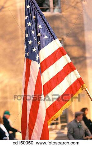 Stock Image - celebration, American flag, celebrate, blue, Americana, America. Fotosearch
