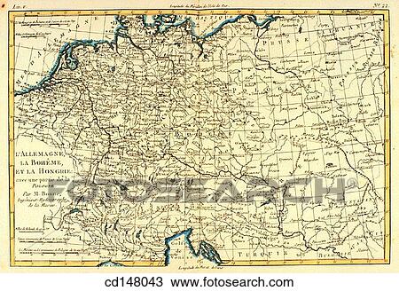 Central Europe. Germany, Bohemia and Hungary, 18th century map View Large Photo Image Stock Image - Central Europe. Germany, Bohemia and Hungary, 18th century map. Fotosearch