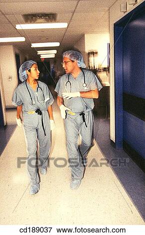 clinic, colleague, companion, conversation View Large Photo Image Stock Photo - clinic, colleague, companion, conversation. Fotosearch