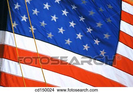 Close-up, American flag, blue, background, Americana, America View Large Photo Image Picture - Close-up, American flag, blue, background, Americana, America. Fotosearch