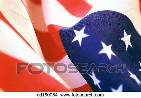 Close-up, American flag, blue, background, Americana, America View Large Photo Image Picture - Close-up, American flag, blue, background, Americana, America. Fotosearch