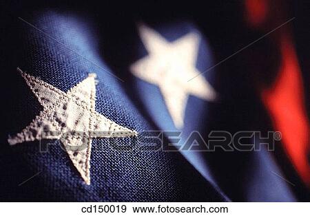 Close-up, American flag, blue, background, Americana, America View Large Photo Image Stock Photo - Close-up, American flag, blue, background, Americana, America. Fotosearch