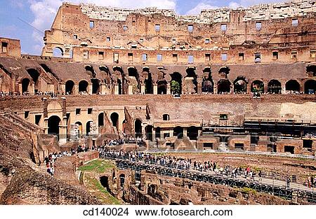 Picture - Colosseum interior. Rome. Italy. Fotosearch