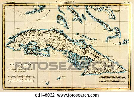 Cuba, 18th century map View Large Photo Image Stock Image - Cuba, 18th century map. Fotosearch