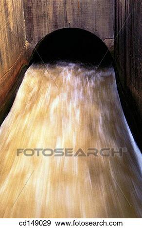 Dam discharge View Large Photo Image Stock Photo - Dam discharge. Fotosearch