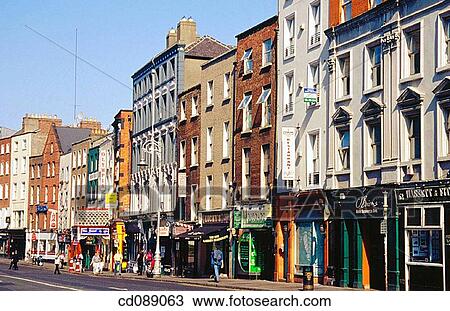 Dame Street. Dublin. Ireland View Large Photo Image Stock Image - Dame Street. Dublin. Ireland. Fotosearch