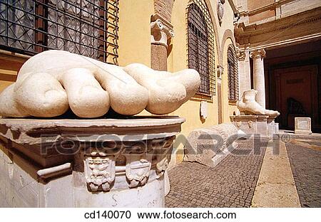 Foot of colossal statue. Capitoline Museum. Rome. Italy View Large Photo Image Stock Image - Foot of colossal statue. Capitoline Museum. Rome. Italy. Fotosearch
