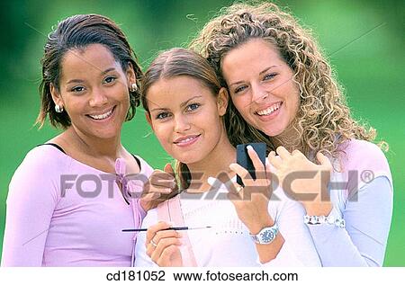 Friendship, Beauty, Make up View Large Photo Image Stock Image - Friendship, Beauty, Make up. Fotosearch