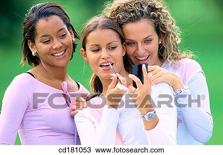 Friendship, Beauty, Make up View Large Photo Image Stock Image - Friendship, Beauty, Make up. Fotosearch