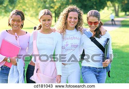 Stock Image - Friendship, Happy, Joy. Fotosearch