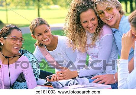 Friendship, Leisure, Happy View Large Photo Image Stock Image - Friendship, Leisure, Happy. Fotosearch