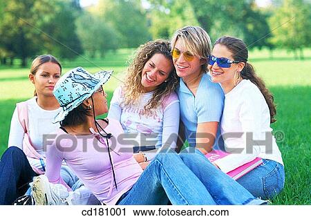 Friendship, Relax, Talking View Large Photo Image Stock Image - Friendship, Relax, Talking. Fotosearch