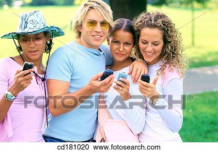 Friendship, Telecommunication, Smile View Large Photo Image Stock Image - Friendship, Telecommunication, Smile. Fotosearch