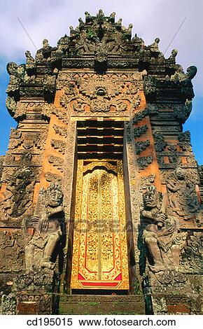 Stock Photography - Gate of temple. Bali. Indonesia. Fotosearch