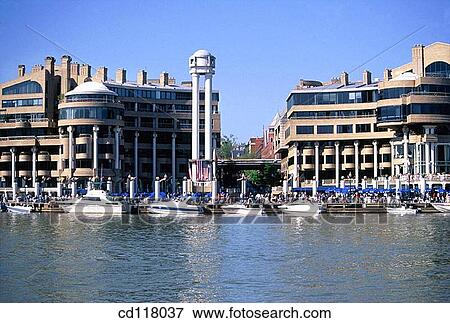 Georgetown waterfront and Potomac River. Washington D. C. USA View Large Photo Image Stock Photo - Georgetown waterfront and Potomac River. Washington D. C. USA. Fotosearch