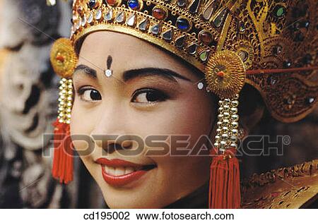 Stock Image - Girl dancer. Bali. Indonesia. Fotosearch