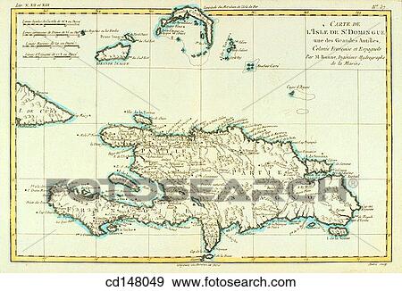 Greater Antilles. Hispaniola Island, 18th century map View Large Photo Image Stock Photo - Greater Antilles. Hispaniola Island, 18th century map. Fotosearch