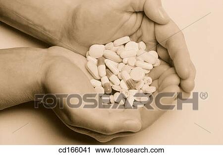 Hands with many pills View Large Photo Image Stock Image - Hands with many pills. Fotosearch