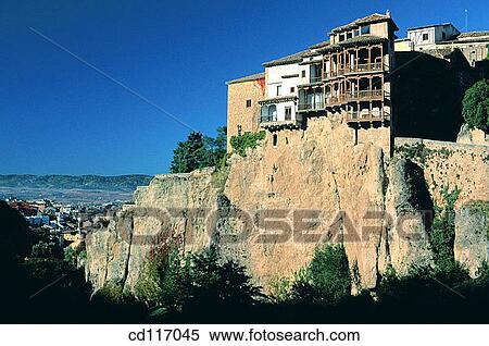 Stock Photography - Hanging houses. Cuenca. Spain. Fotosearch
