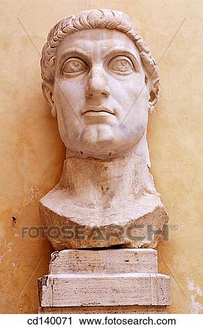 Head of statue of Emperor Constantine. Capitoline Museum. Rome. Italy View Large Photo Image Stock Image - Head of statue of Emperor Constantine. Capitoline Museum. Rome. Italy. Fotosearch