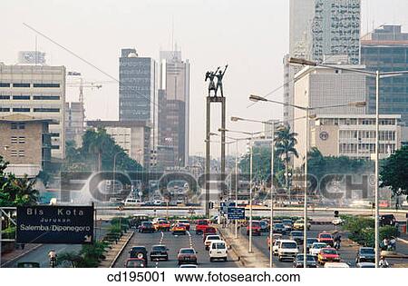 Jalan M. H. Thamrin Avenue and Welcome monument. Jakarta. Java. Indonesia View Large Photo Image Stock Image - Jalan M. H. Thamrin Avenue and Welcome monument. Jakarta. Java. Indonesia. Fotosearch