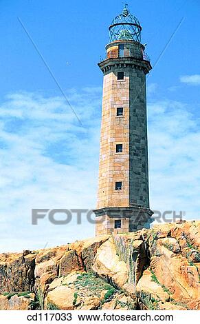 Lighthouse at Cabo Vilar. La Coru±a province. Spain View Large Photo Image Stock Image - Lighthouse at Cabo Vilar. La Coru±a province. Spain. Fotosearch