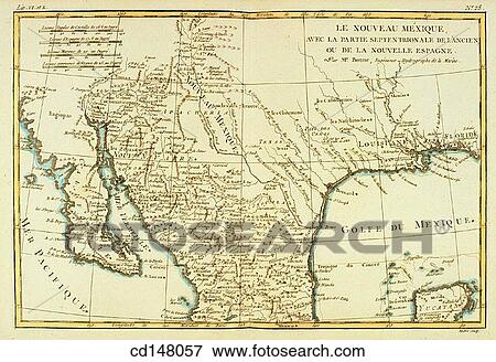 Mexico, 18th century map View Large Photo Image Stock Photo - Mexico, 18th century map. Fotosearch