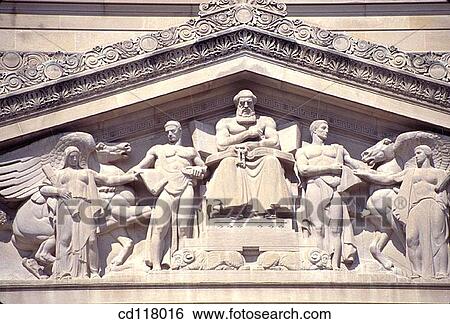 Stock Photograph - National Archives Building. Washington. D. C. USA. Fotosearch