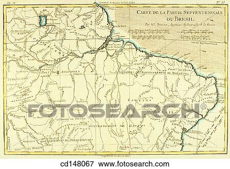 Northern Brazil, 18th century map View Large Photo Image Stock Photo - Northern Brazil, 18th century map. Fotosearch