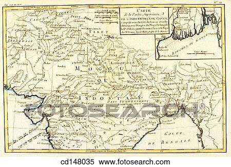 Northern India, 18th century map View Large Photo Image Stock Photography - Northern India, 18th century map. Fotosearch
