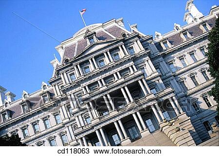 Stock Image - Old Executive Office Building, built from 1871 to 1888 to house the growing staffs of the State, War, and Navy Department. Washington D. C. USA. Fotosearch