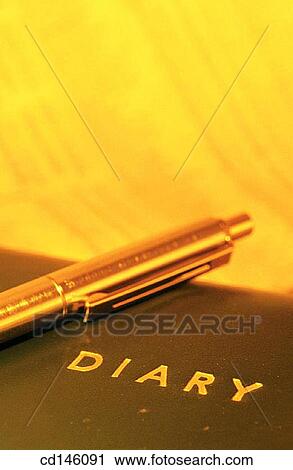 Pen resting on diary View Large Photo Image Stock Image - Pen resting on diary. Fotosearch