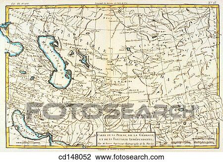 Persia, Georgia, Tatary, 18th century map View Large Photo Image Stock Image - Persia, Georgia, Tatary, 18th century map. Fotosearch