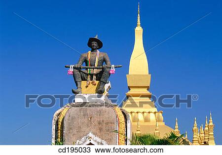 Pha That Luang. Vientiane. Laos View Large Photo Image Stock Image - Pha That Luang. Vientiane. Laos. Fotosearch